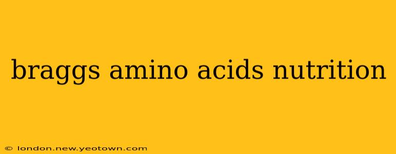 braggs amino acids nutrition