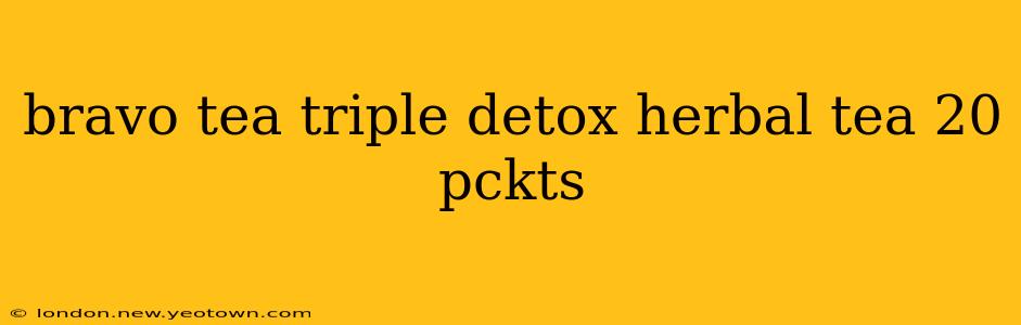 bravo tea triple detox herbal tea 20 pckts