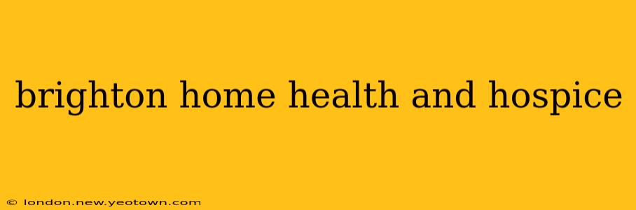 brighton home health and hospice