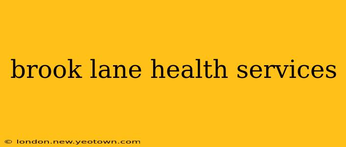 brook lane health services