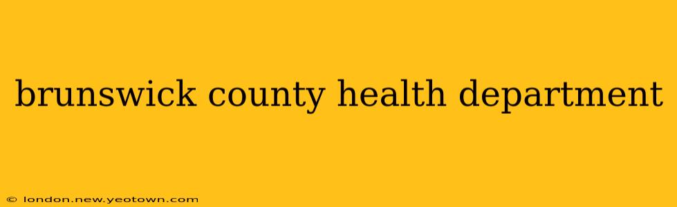 brunswick county health department