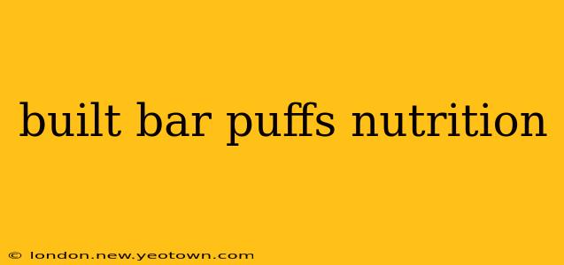 built bar puffs nutrition