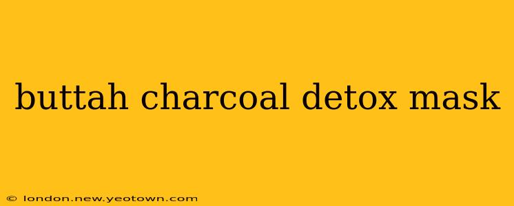 buttah charcoal detox mask