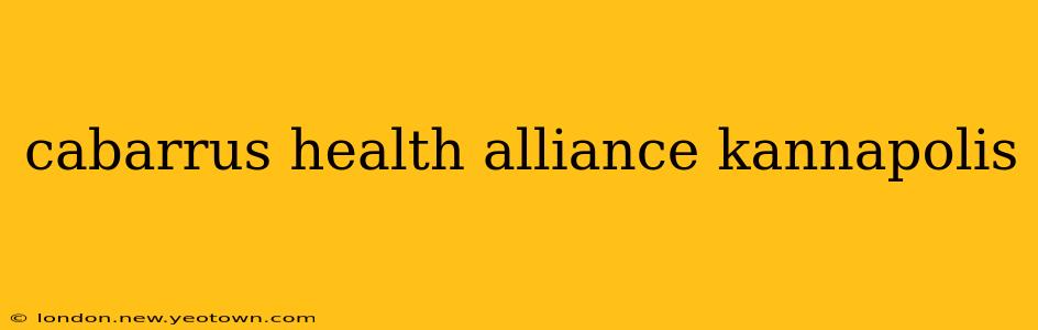 cabarrus health alliance kannapolis