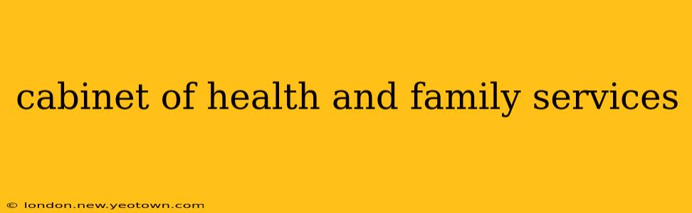 cabinet of health and family services