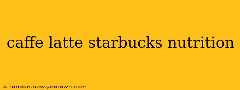 caffe latte starbucks nutrition