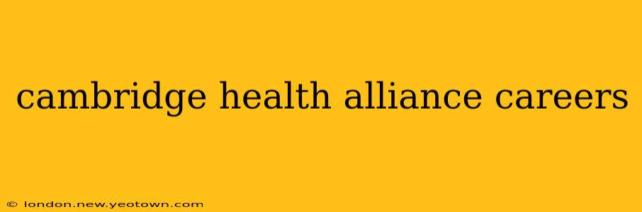 cambridge health alliance careers