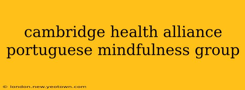 cambridge health alliance portuguese mindfulness group