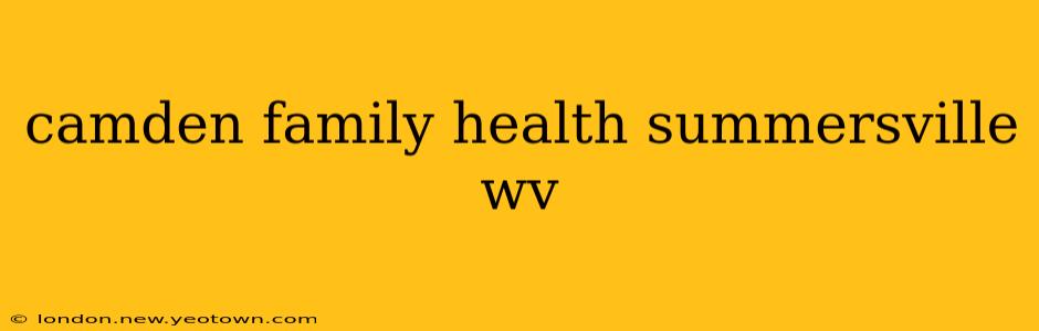 camden family health summersville wv