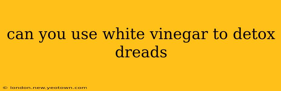 can you use white vinegar to detox dreads
