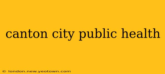 canton city public health