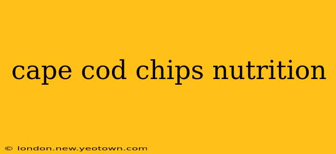 cape cod chips nutrition
