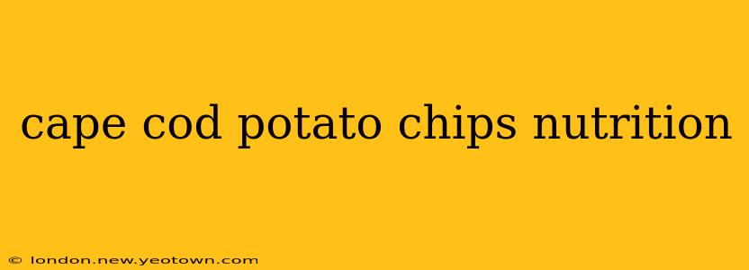 cape cod potato chips nutrition