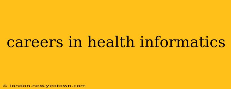careers in health informatics