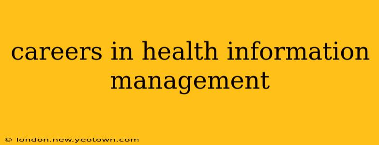 careers in health information management