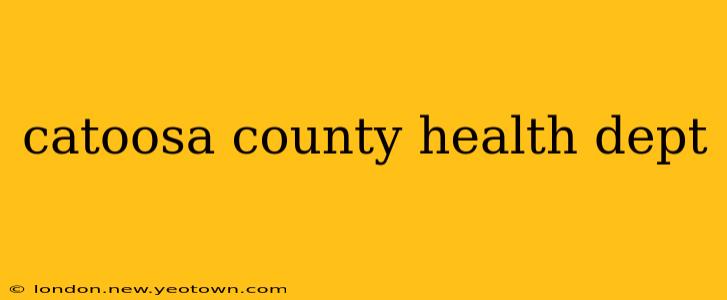 catoosa county health dept