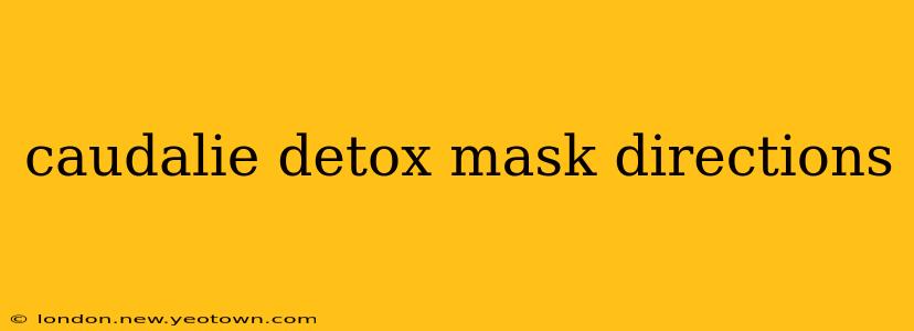 caudalie detox mask directions