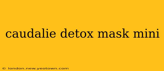 caudalie detox mask mini