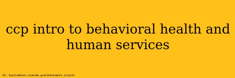 ccp intro to behavioral health and human services