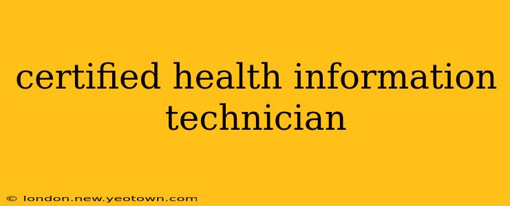 certified health information technician