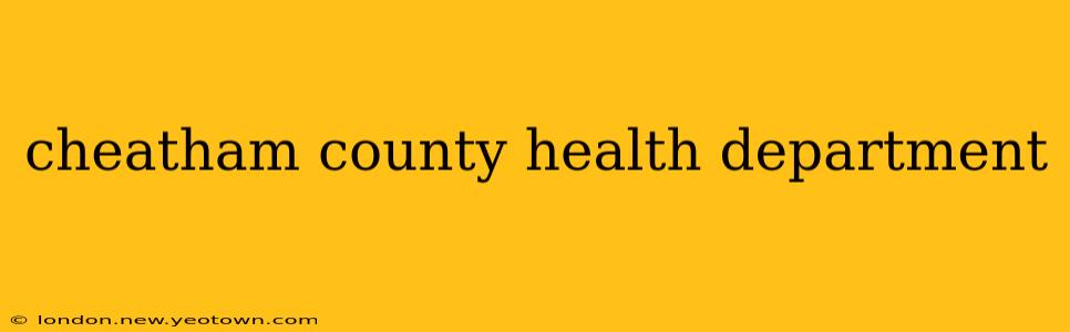 cheatham county health department