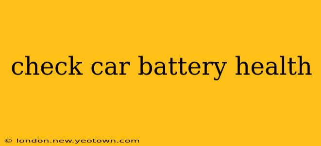 check car battery health