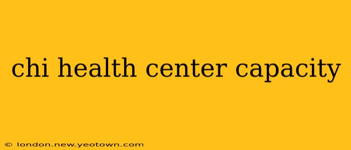 chi health center capacity