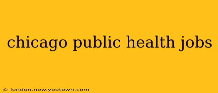 chicago public health jobs
