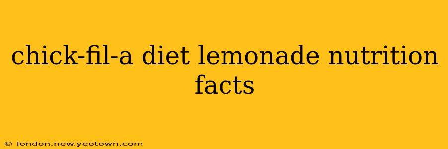 chick-fil-a diet lemonade nutrition facts