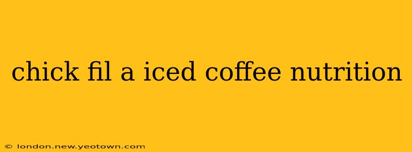 chick fil a iced coffee nutrition