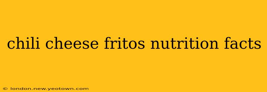 chili cheese fritos nutrition facts