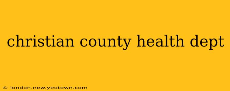 christian county health dept