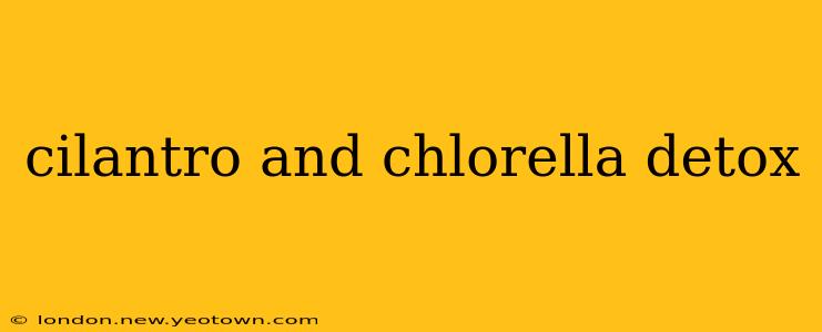 cilantro and chlorella detox