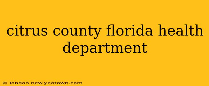 citrus county florida health department