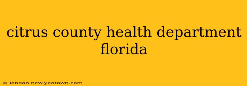 citrus county health department florida