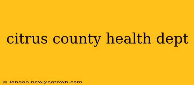 citrus county health dept