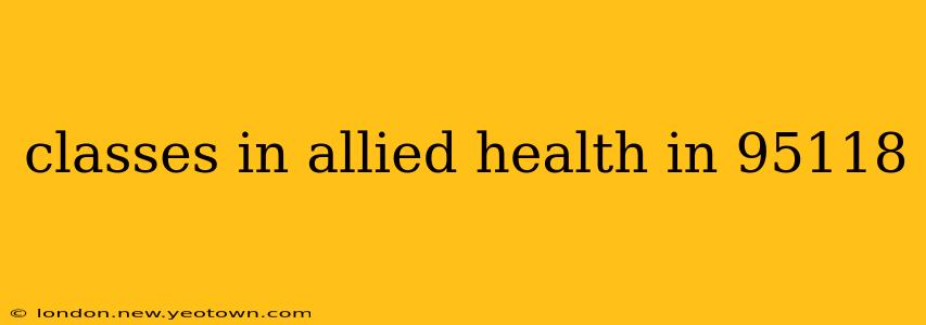 classes in allied health in 95118