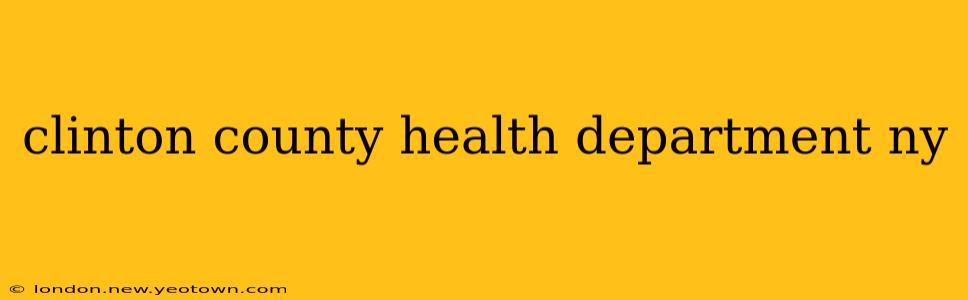 clinton county health department ny