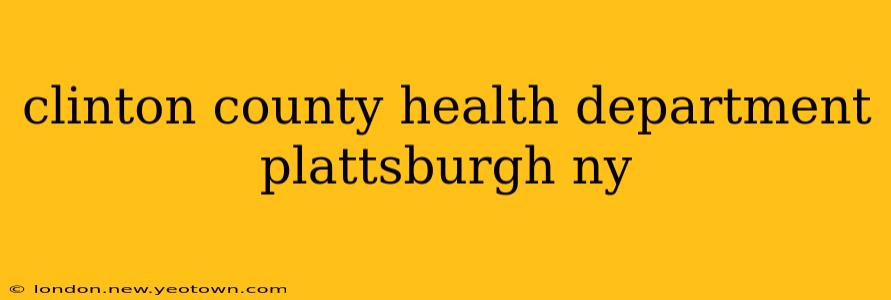 clinton county health department plattsburgh ny