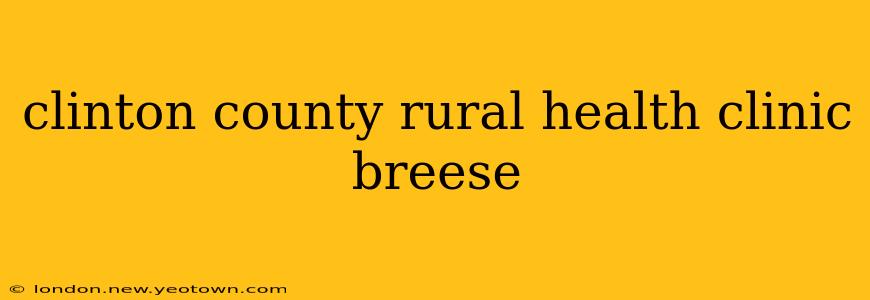 clinton county rural health clinic breese
