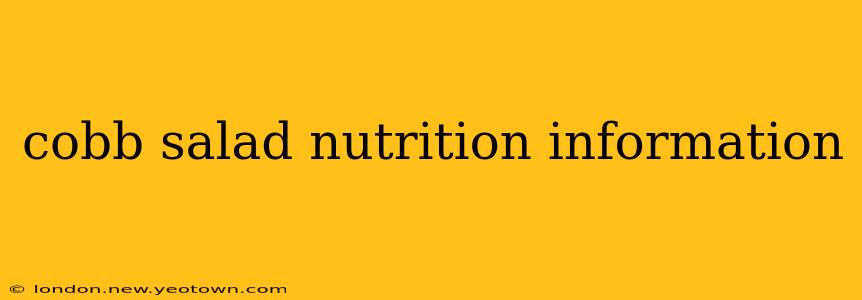 cobb salad nutrition information