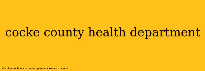 cocke county health department