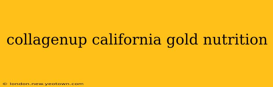 collagenup california gold nutrition