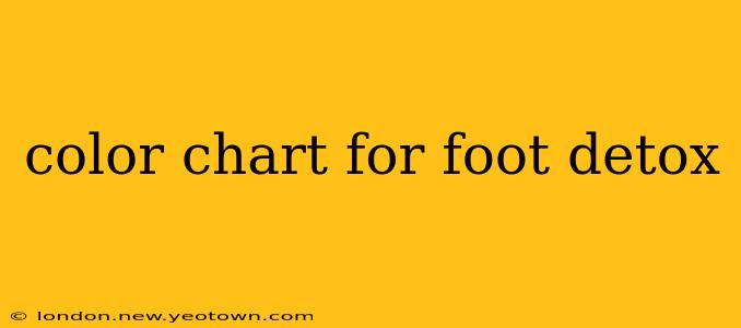 color chart for foot detox