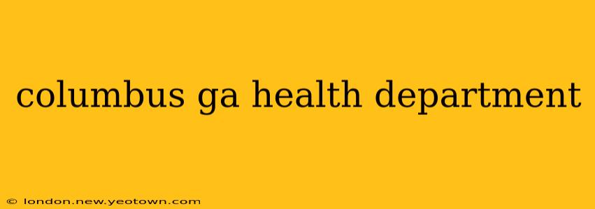 columbus ga health department