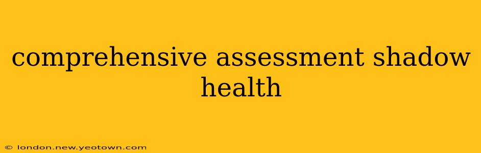comprehensive assessment shadow health