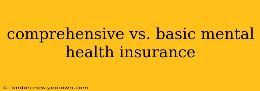 comprehensive vs. basic mental health insurance