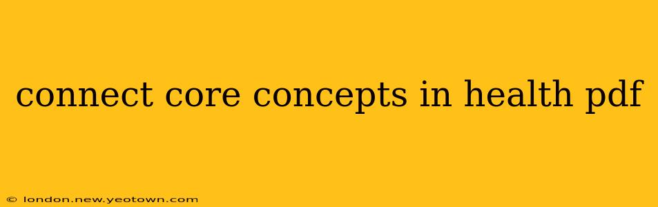 connect core concepts in health pdf
