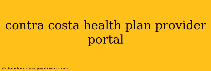 contra costa health plan provider portal