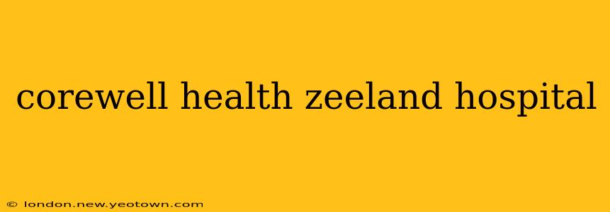 corewell health zeeland hospital